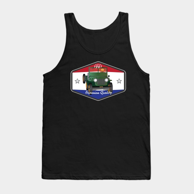 Waving Jeep Jeep Tank Top by AltTabStudio